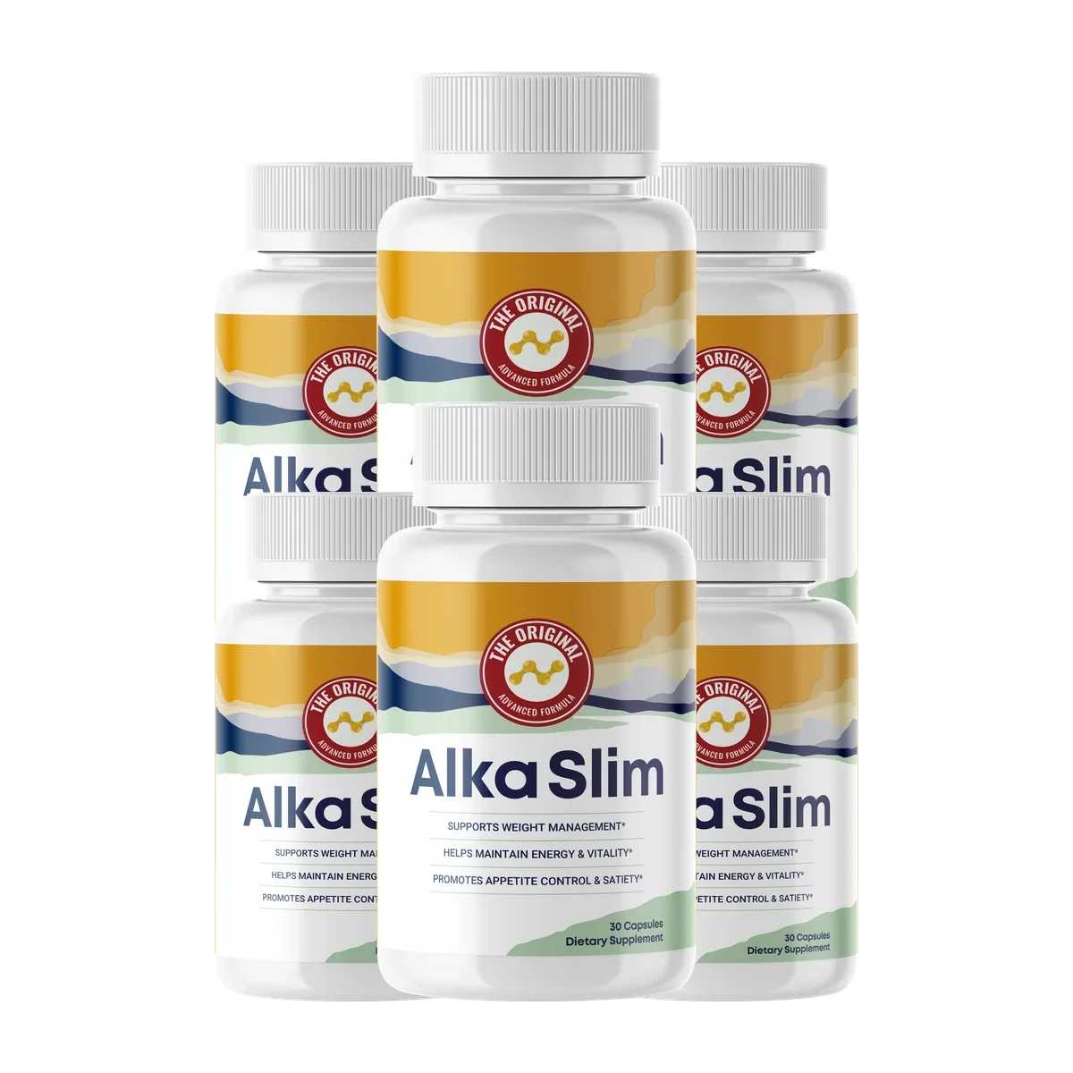 AlkaSlim six-bottle pack — 180 day supply, the store's recommended size